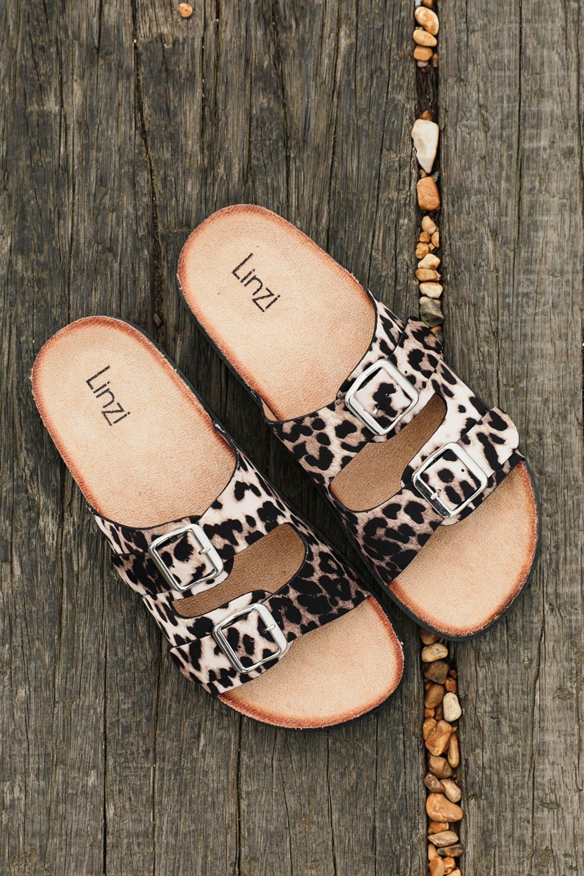 Linzi Drift Leopard Print Slider Sandals image 6