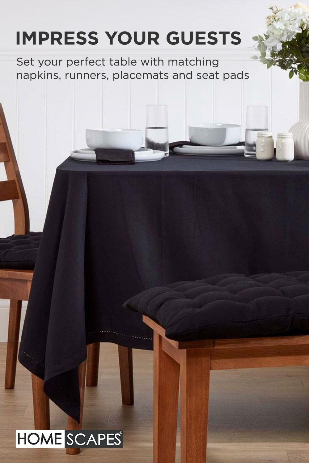 Homescapes Garden Bench Cushion Luxury 3 Seater Cotton Indoor Outdoor Pad, 143 x 48cm image 7