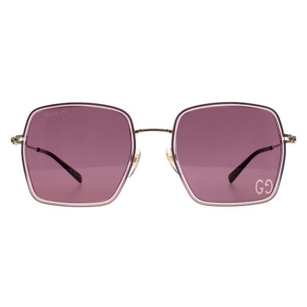 Gucci Square Pink Gold Violet GG1848S