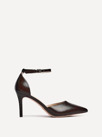 Linzi Thea Brown Faux Leather Classic Stiletto Court Heel