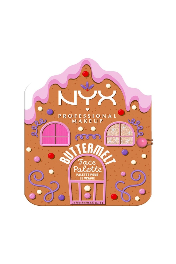 NYX Professional Makeup Buttermelt Face Palette, Blush & Highlighter Duo - Light/Medium Multi