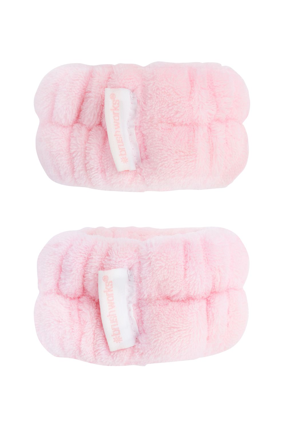 Brushworks Microfibre Wrist Washbands - 1 Set Pink image 2