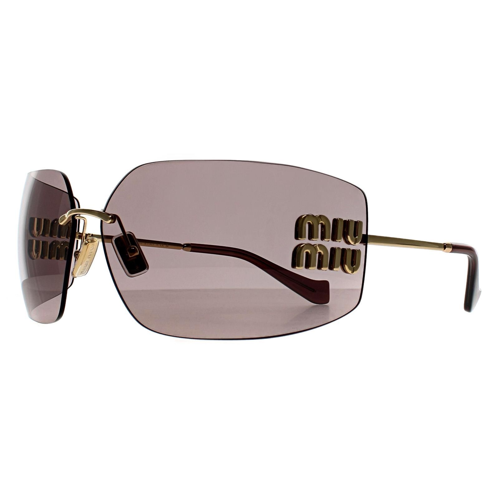 Miu Miu Rimless Gold Light Purple Brown MU54YS image 2
