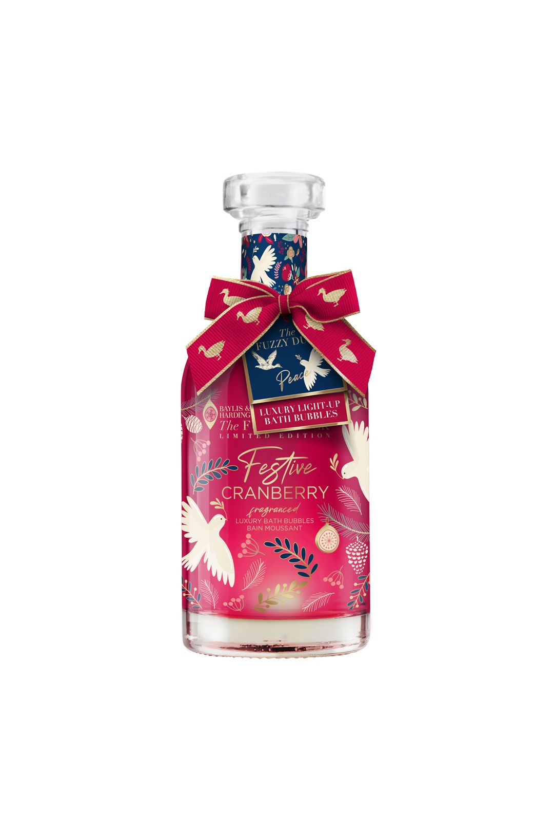 Baylis & Harding The Fuzzy Duck Winter Wonderland Light Up Bath Bubbles Decanter Gift Multi image 1