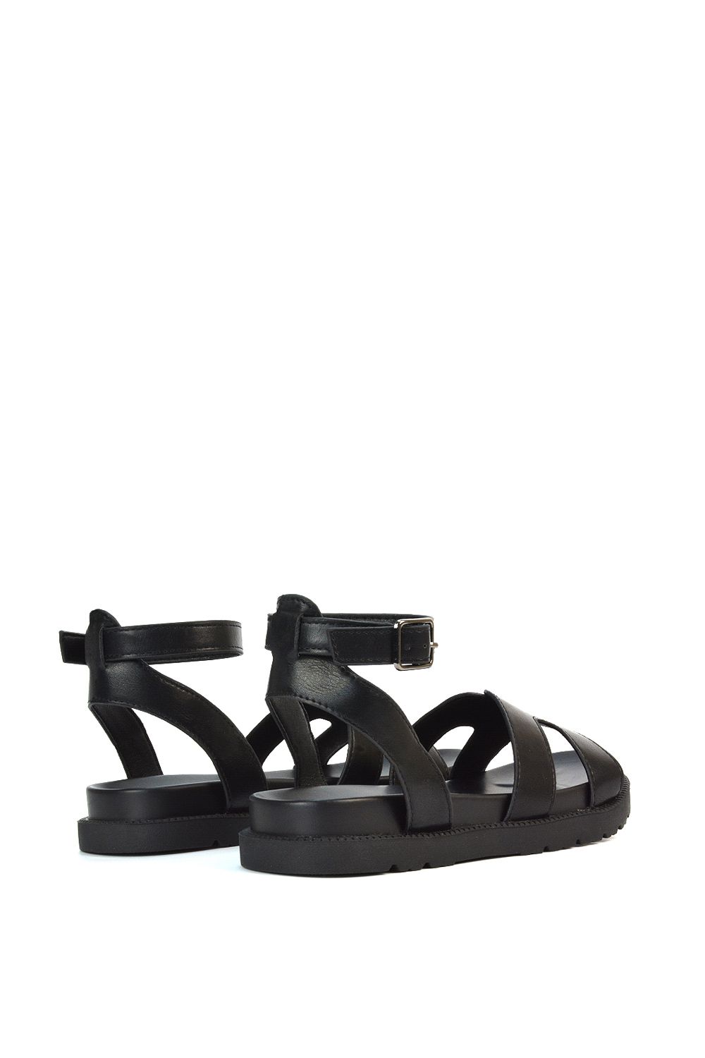 XY London 'Angie' Flat Strappy Flexible Flatform Open Toe Sandals image 3