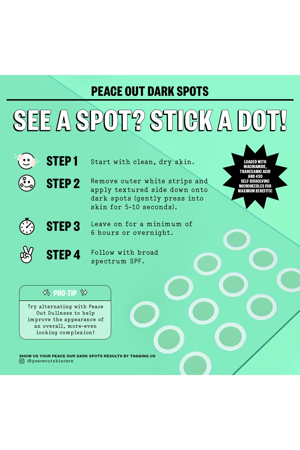 Peace Out Dark Spots - 12 Dots Multi image 5