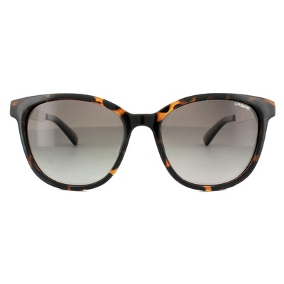 Polaroid Cat Eye Havana Gold Brown Polarized Sunglasses