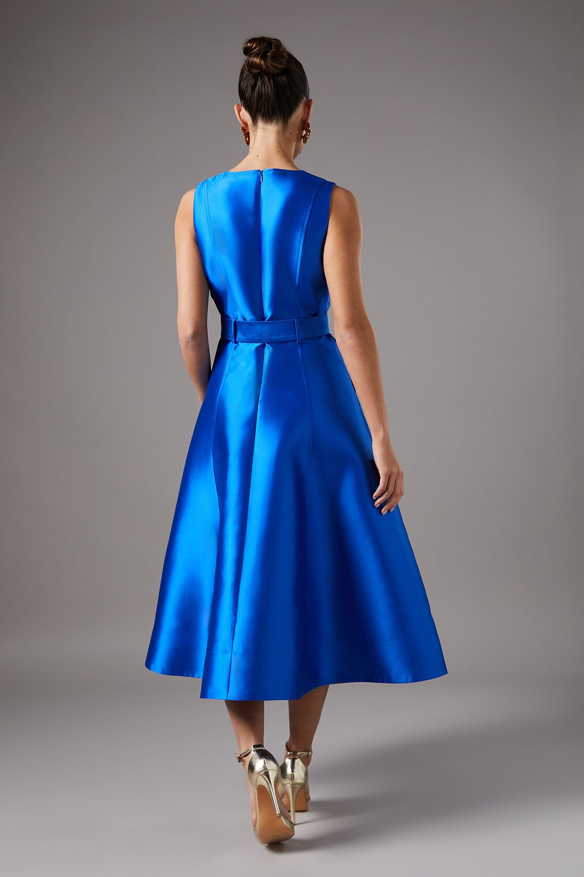 Coast Button Through Belted Prom Dress Cobalt image 5