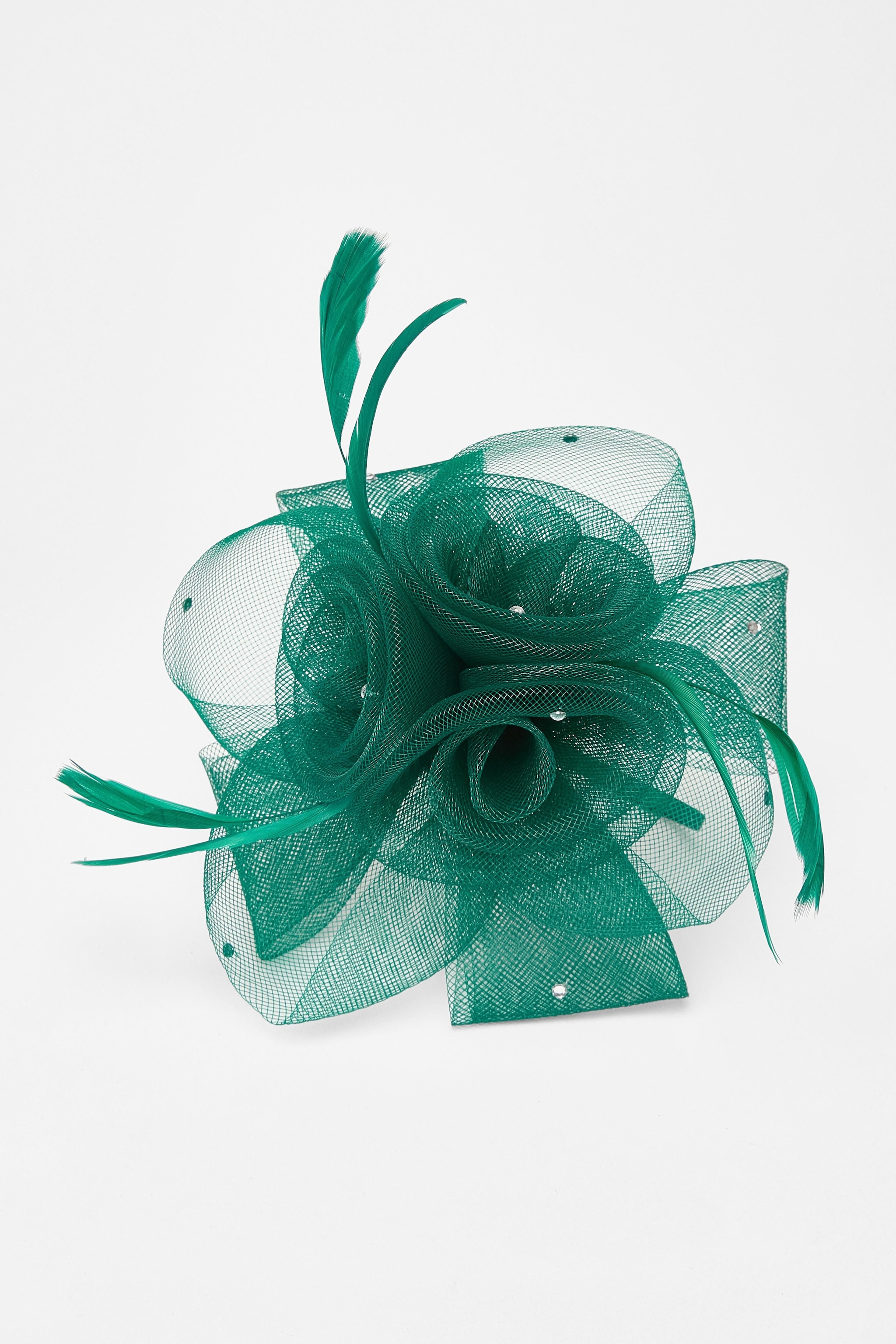 Quiz Green Flower Headband Fascinator image 1