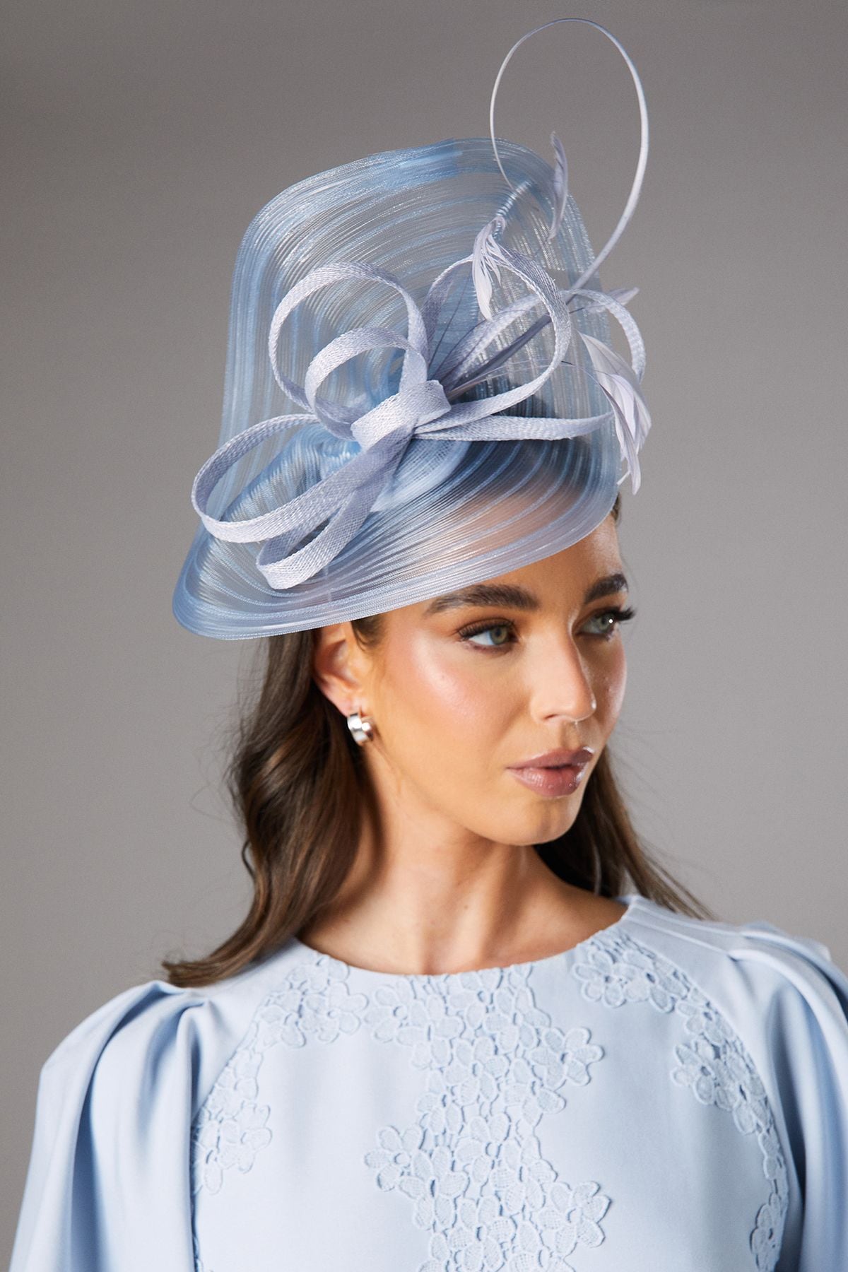 Coast Textured Loop Fascinator Blue image 1