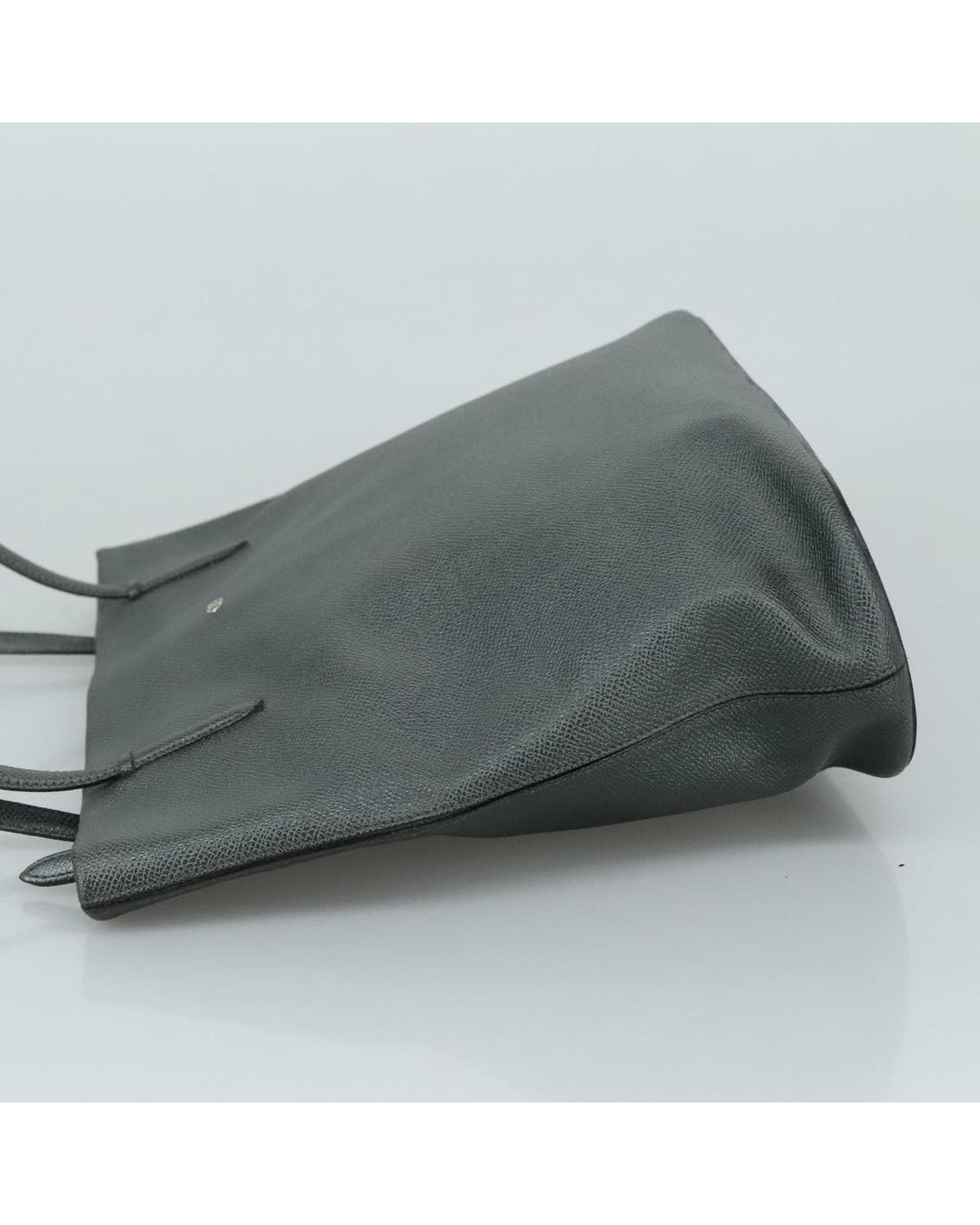 Valentino Preloved Pebbled Leather Tote Wo - Gray Tote Bags image 5