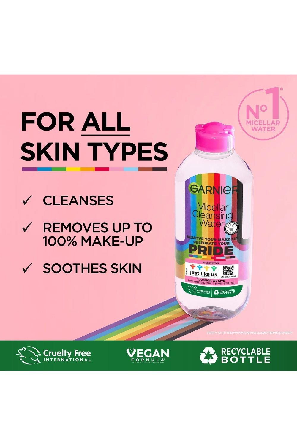 Garnier Micellar Water Facial Cleanser and Makeup Remover for Sensitive Skin Multi image 8