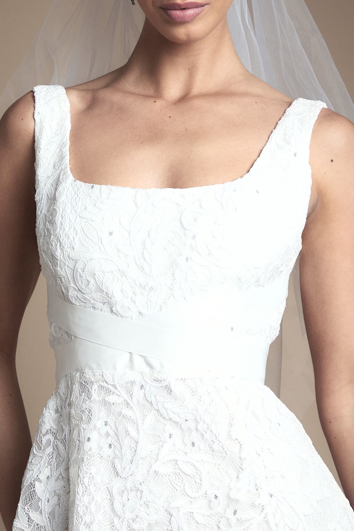 Coast Lace Wrap Detail Wedding Dress Ivory image 5
