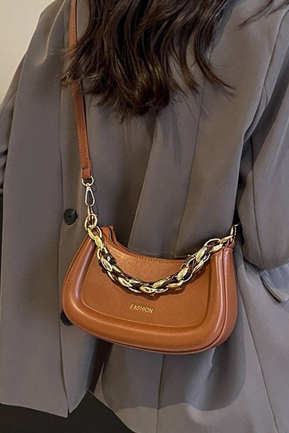 XY London 'Helina' Women's Small Handbag With Shoulder Strap and Chain Strap image 2