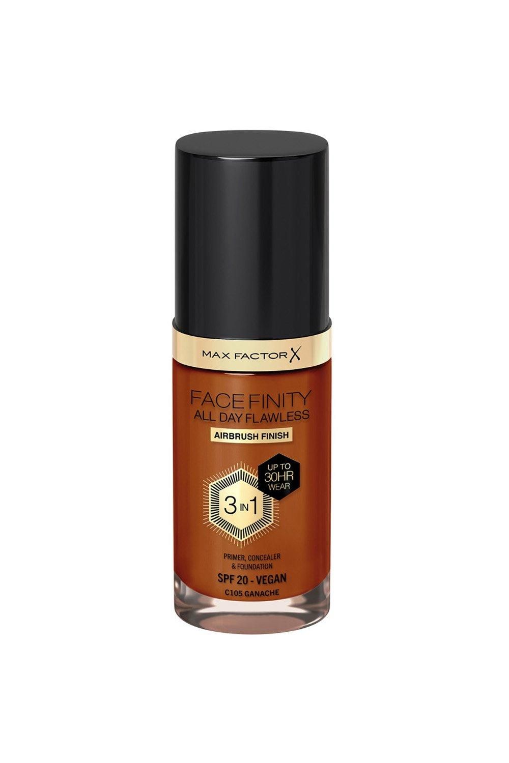 Max Factor Facefinity All Day Flawless 3 in 1 Vegan Foundation Ganache image 1