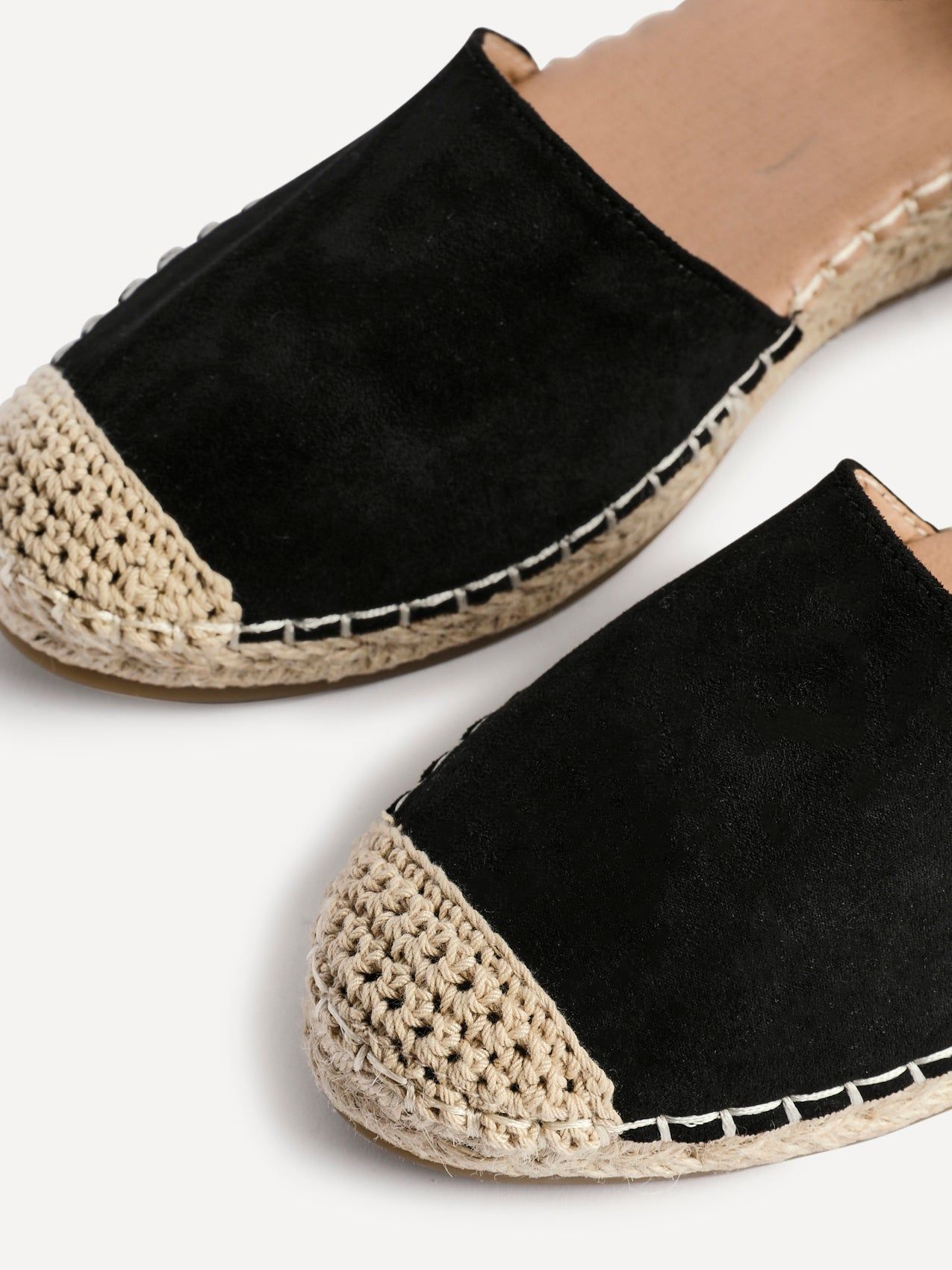 Linzi Neroli Black Suede Closed Toe Espadrille Flatform Sandal image 5