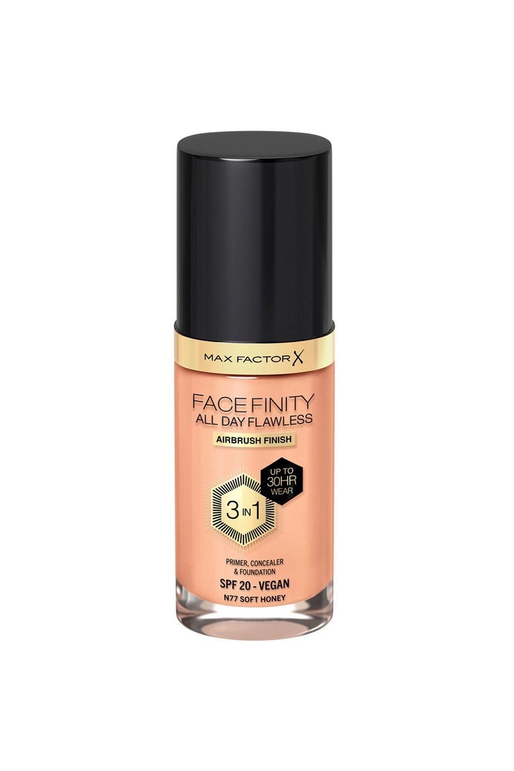 Max Factor Facefinity All Day Flawless 3 in 1 Vegan Foundation Soft Honey image 1