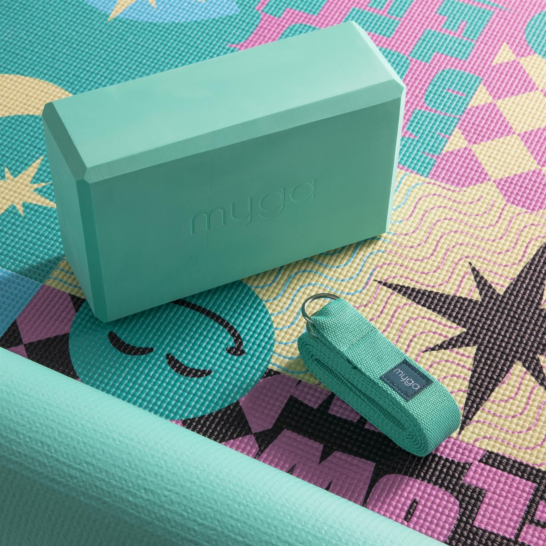 Myga Myga Printed Yoga Set - Palm Sage image 6