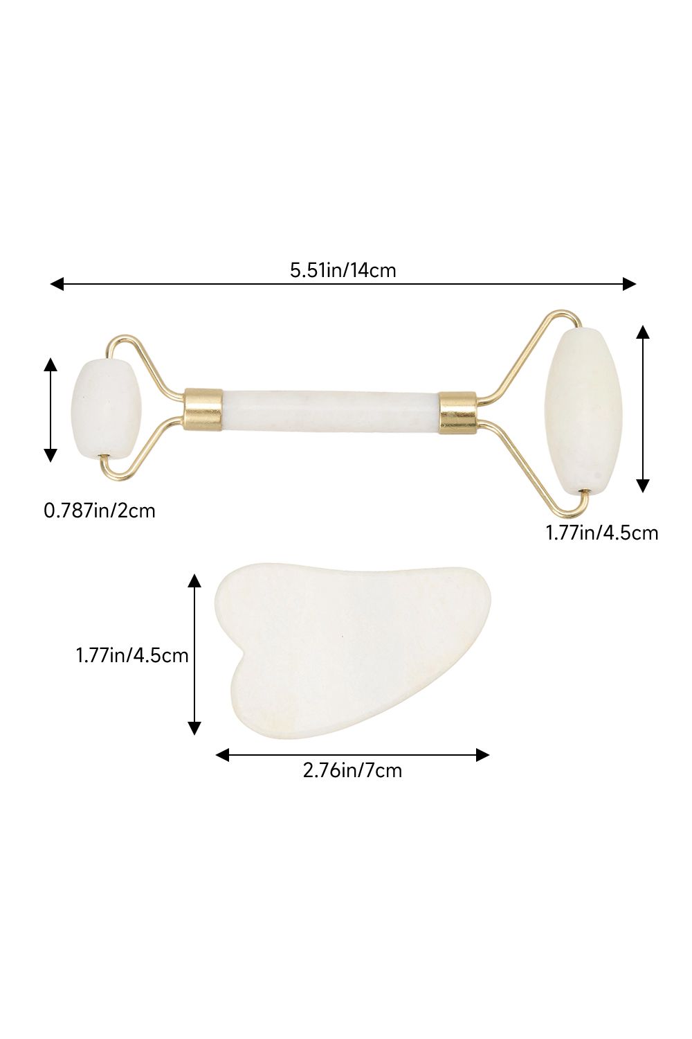 SHEONLY Gua Sha and Jade Roller Set for Facial Massage image 5