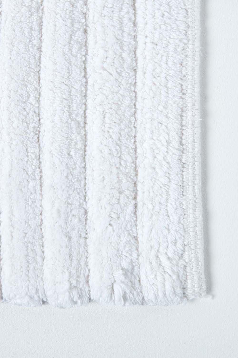 Homescapes Ribbed Cotton Spa Style Bath Mat image 2