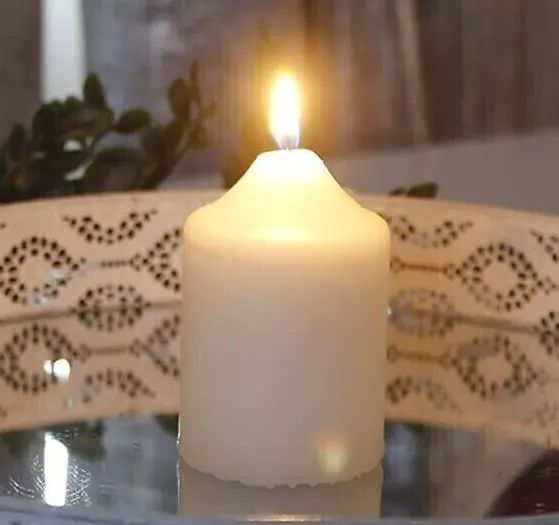 Marco Paul Ivory Unscented Pillar Candle image 4