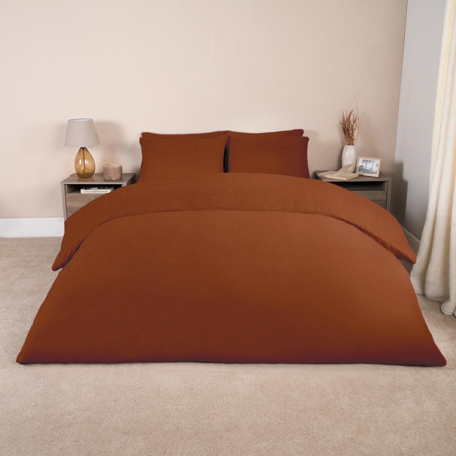 OHS Thermal Soft Teddy Fleece Duvet Cover Bedding Set image 2