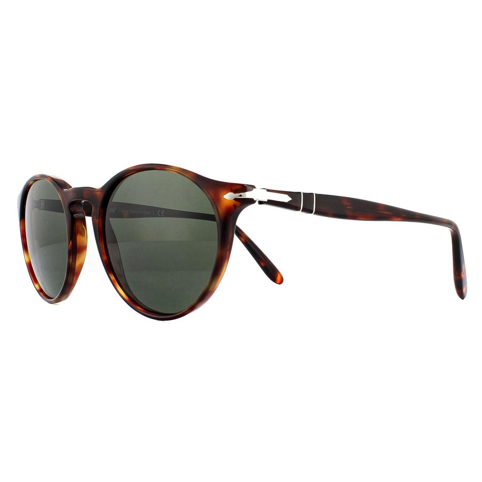 Persol Round Havana Green Sunglasses image 2