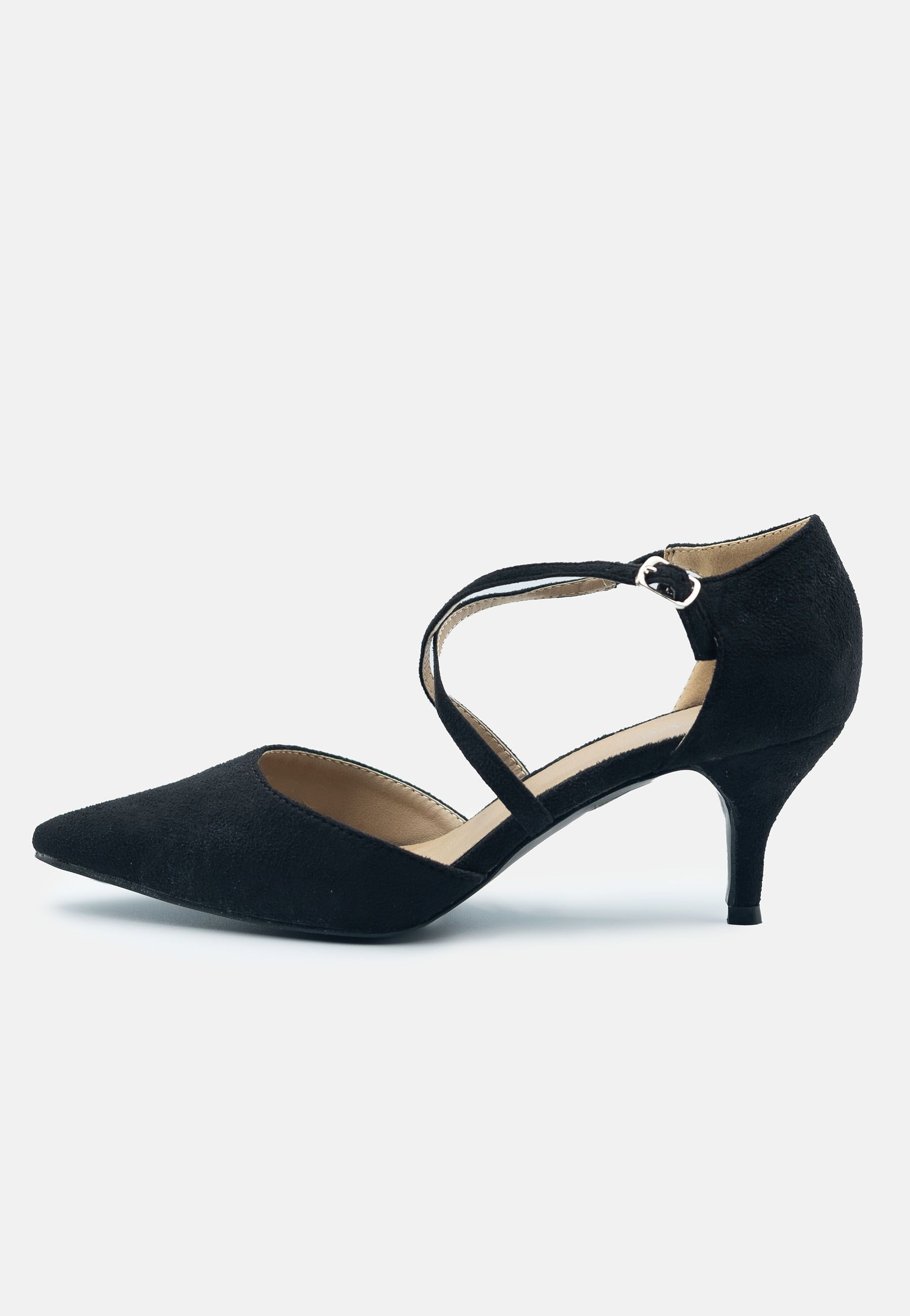 Where's That From 'Kennedi' Low Kitten Heel With Crossover Strap image 3