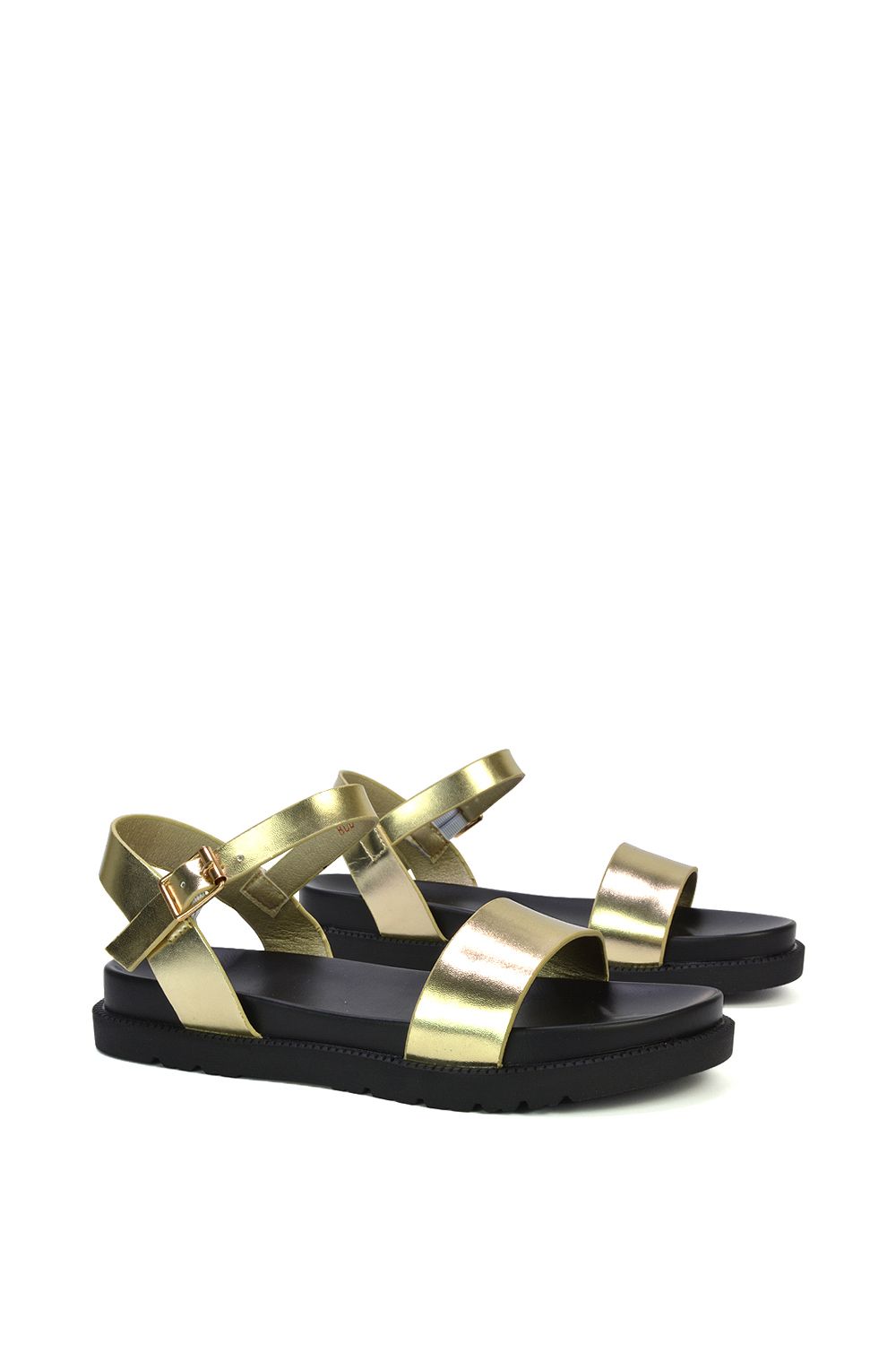XY London 'Grace' Two Strap Open Toe Platform Sandal Shoes image 3