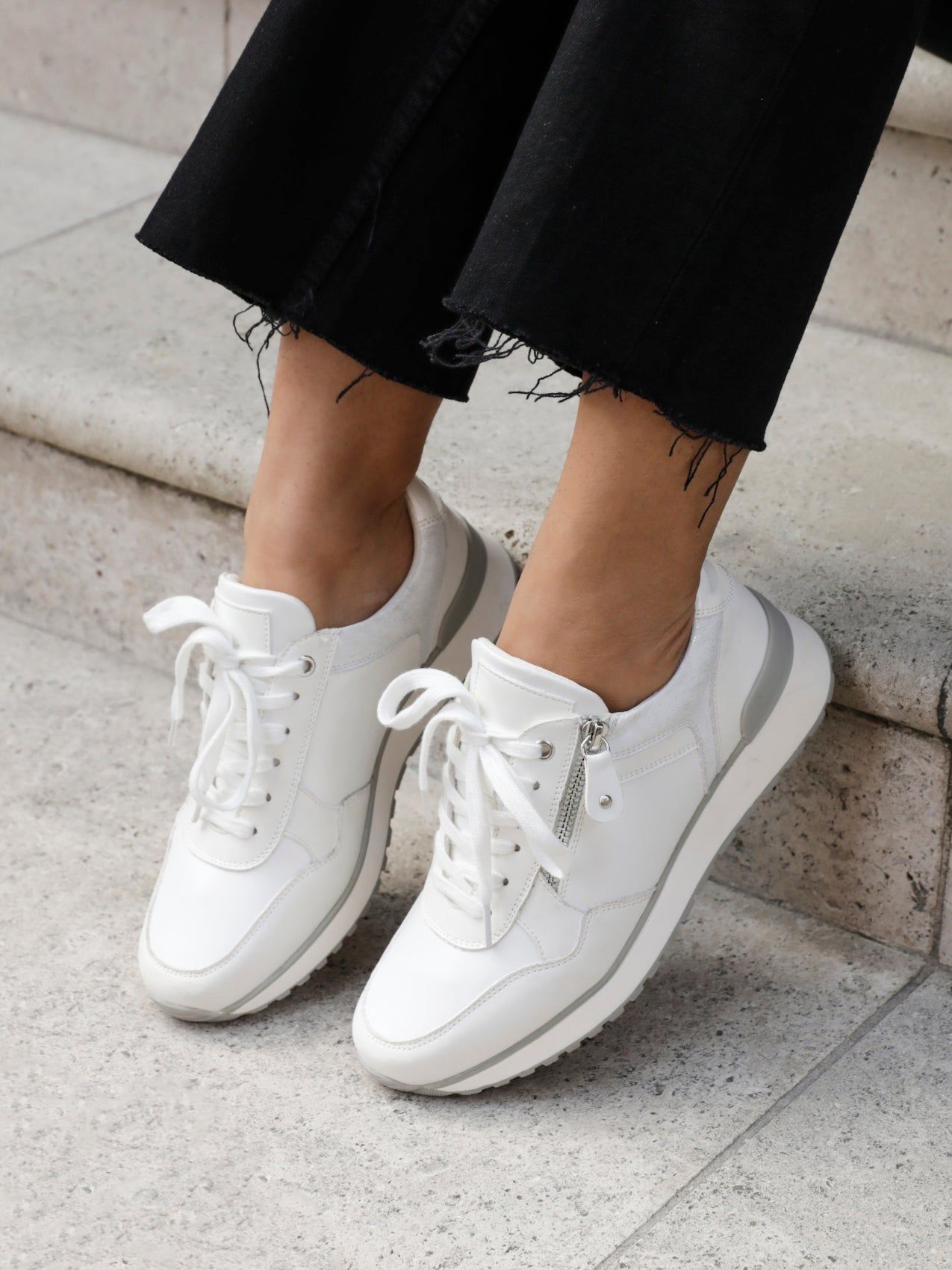 Linzi Euston White Mix Trainer image 2