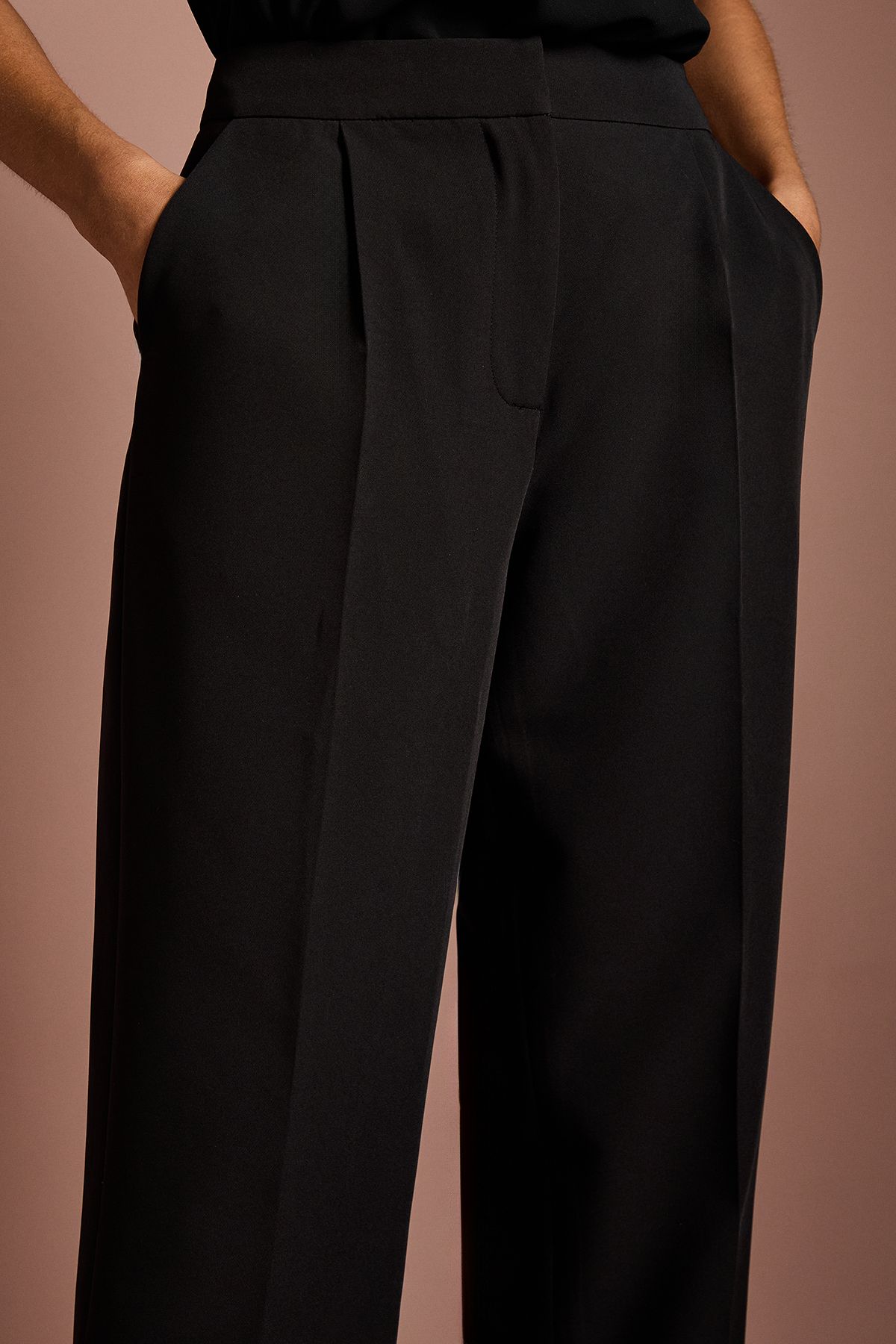 Coast Pleat Front Straight Leg Formal Trouser Black image 4