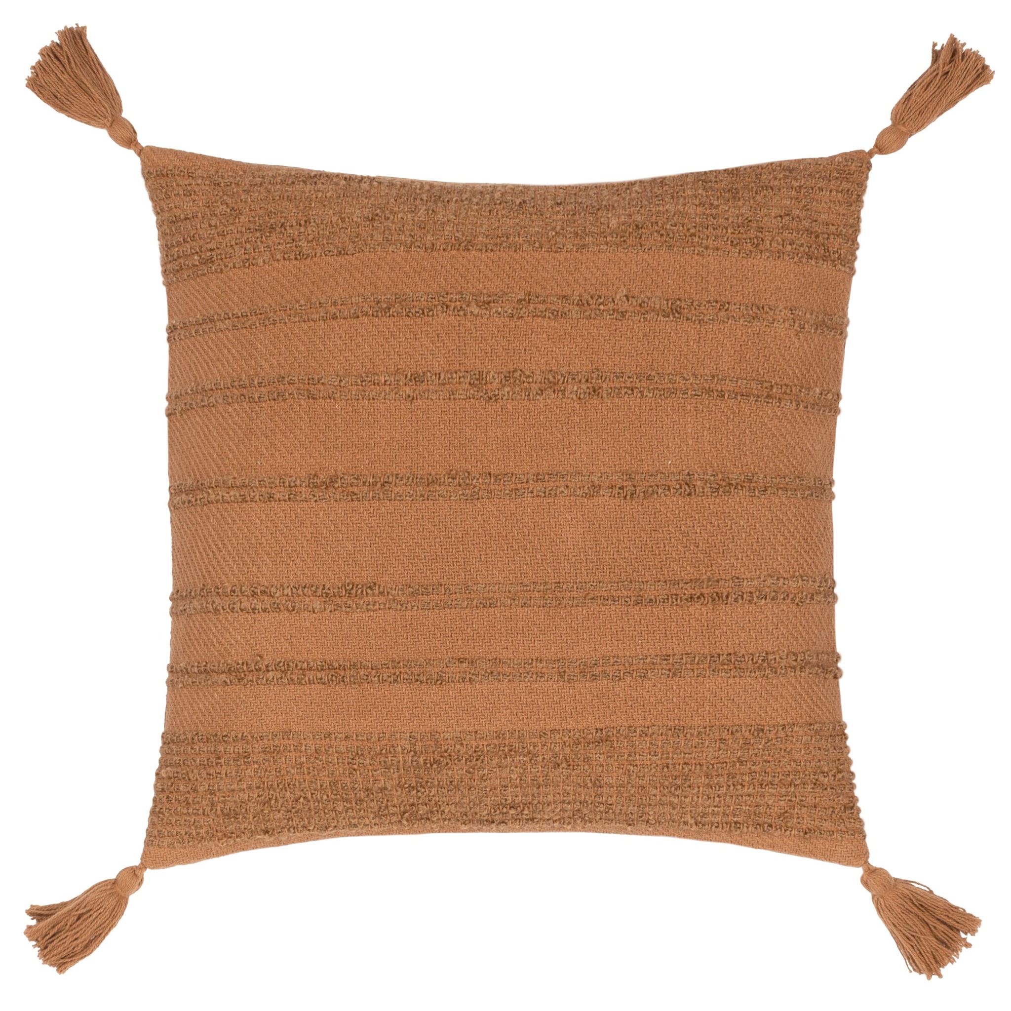 Yard Larch Woven Tasselled Polyester Filled Cushion image 1