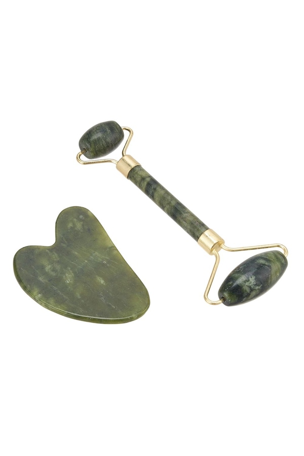 SHEONLY Gua Sha and Jade Roller Set for Facial Massage