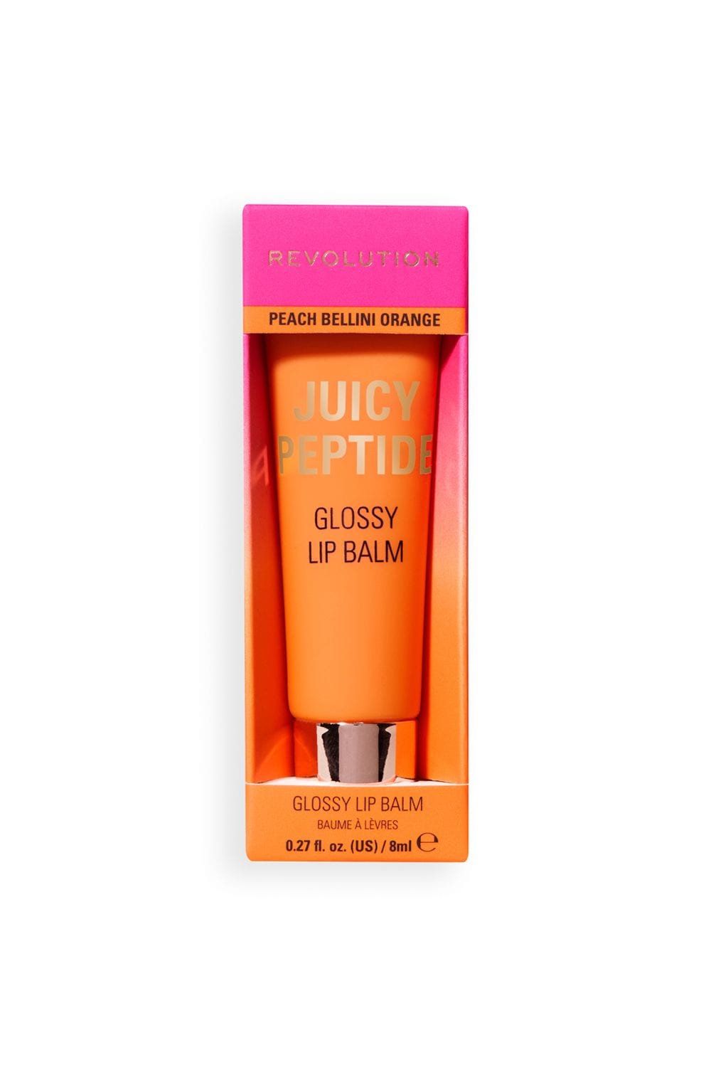 Revolution Juicy Peptide Lip Balm 8ml Peach Bellini Orange image 4
