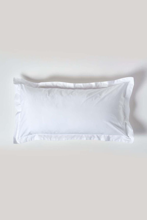 Homescapes Egyptian Cotton Oxford Pillowcase 200 TC, King Size