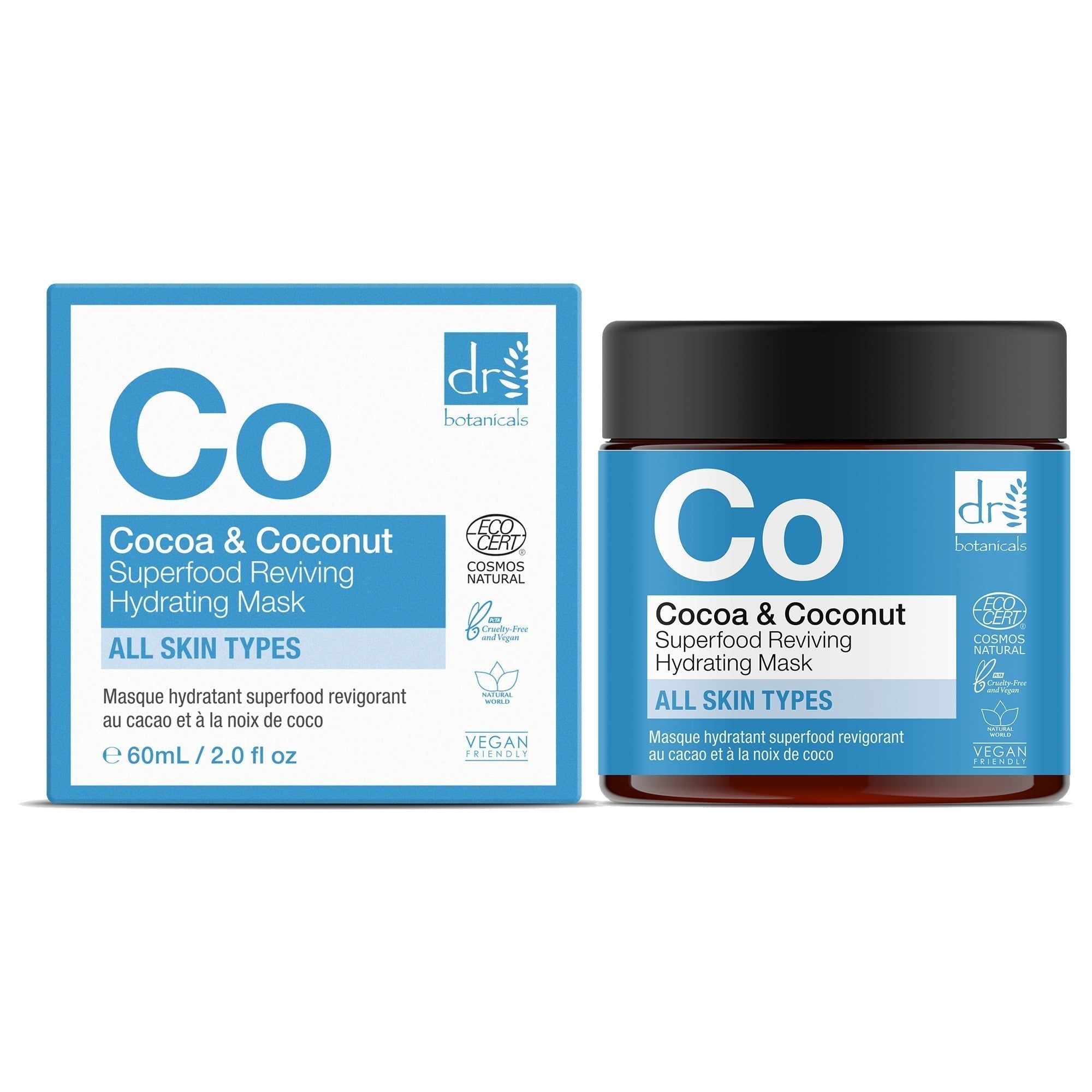 Dr. Botanicals Cocoa & Coconut Superfood Reviving Hydrating Mask 60ml image 2