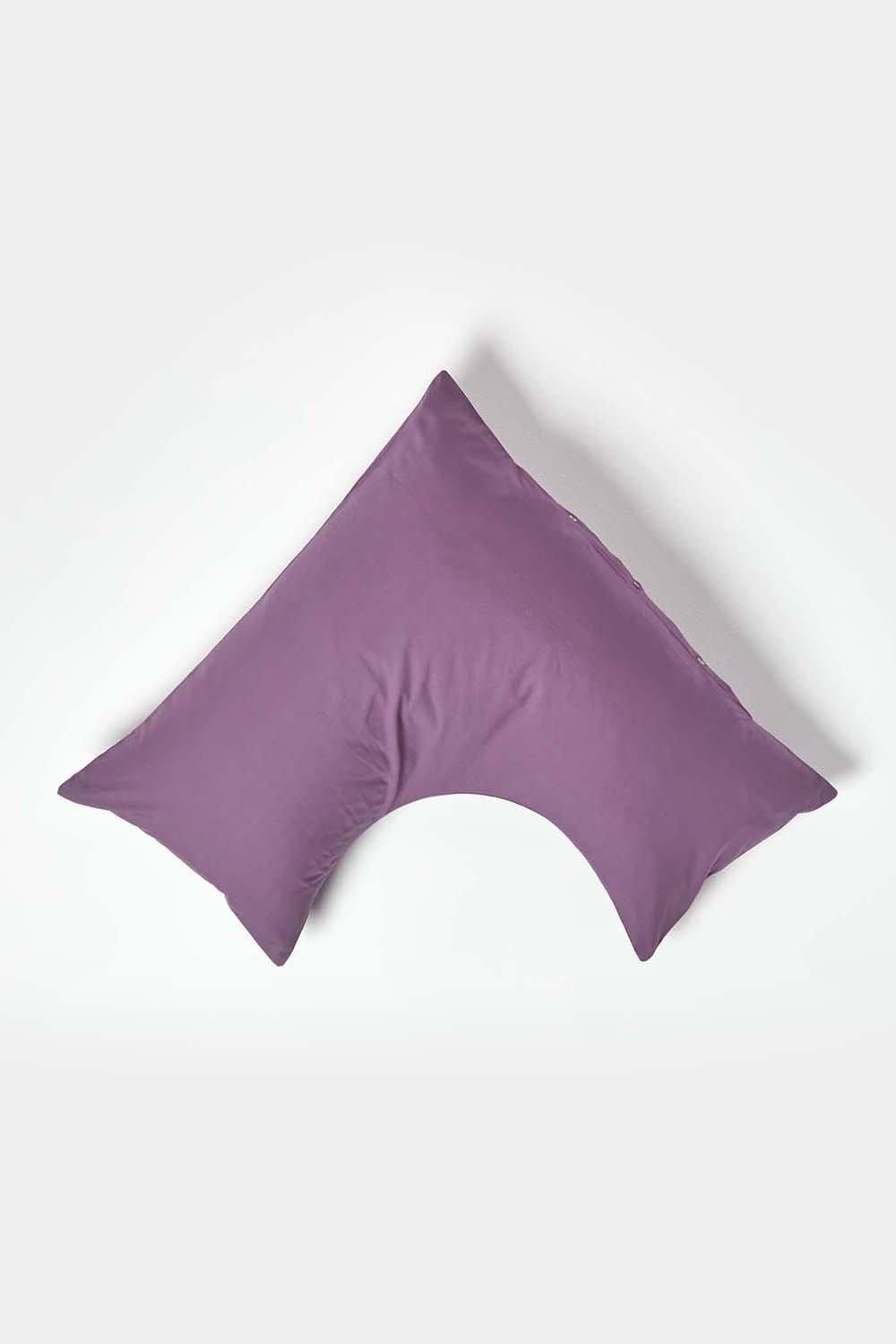 Homescapes Egyptian Cotton V Shaped Pillowcase 200 TC image 1