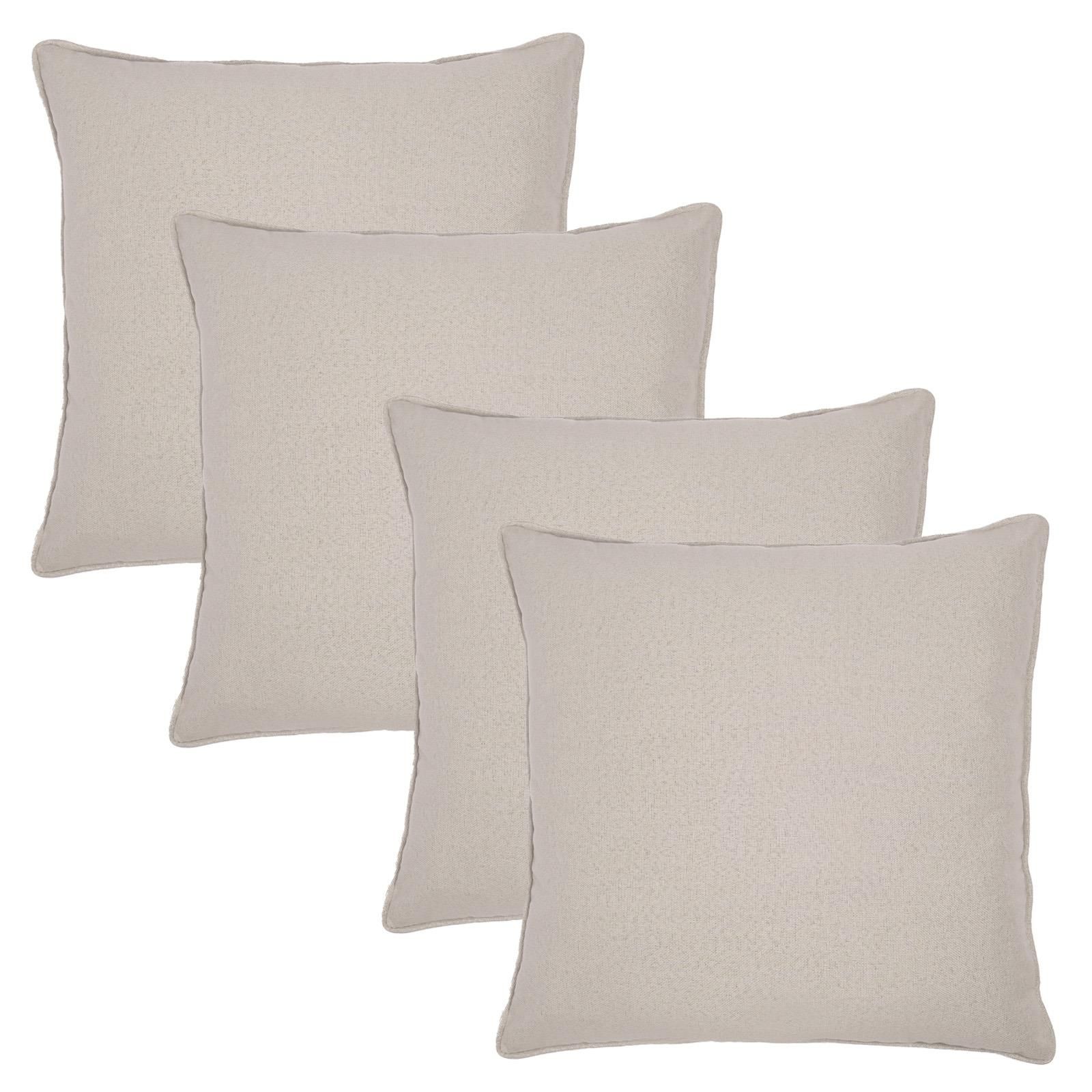 OHS 4 Pack Woven Texture Cushion Covers Home Decor Set image 1