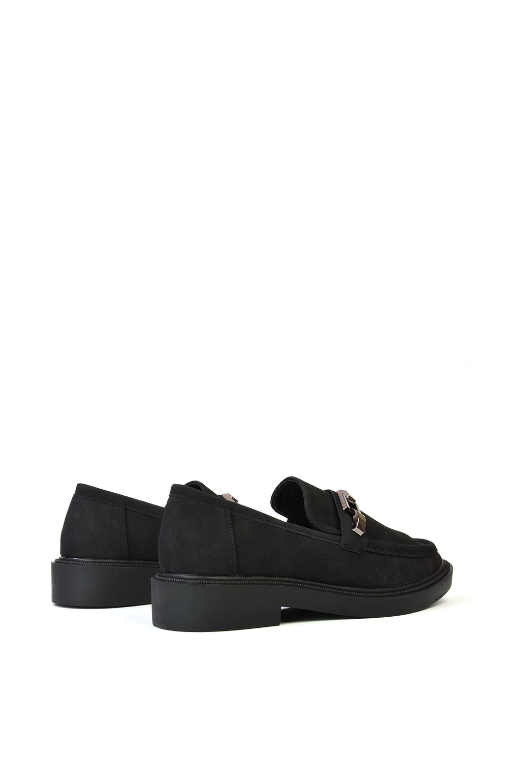 XY London 'Dakoa' Gold Chain Back to School Chunky Loafer Shoes image 5