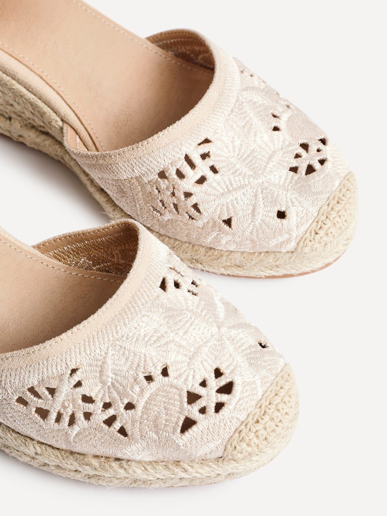 Linzi Kayla Beige Closed-Toe Wedge image 5