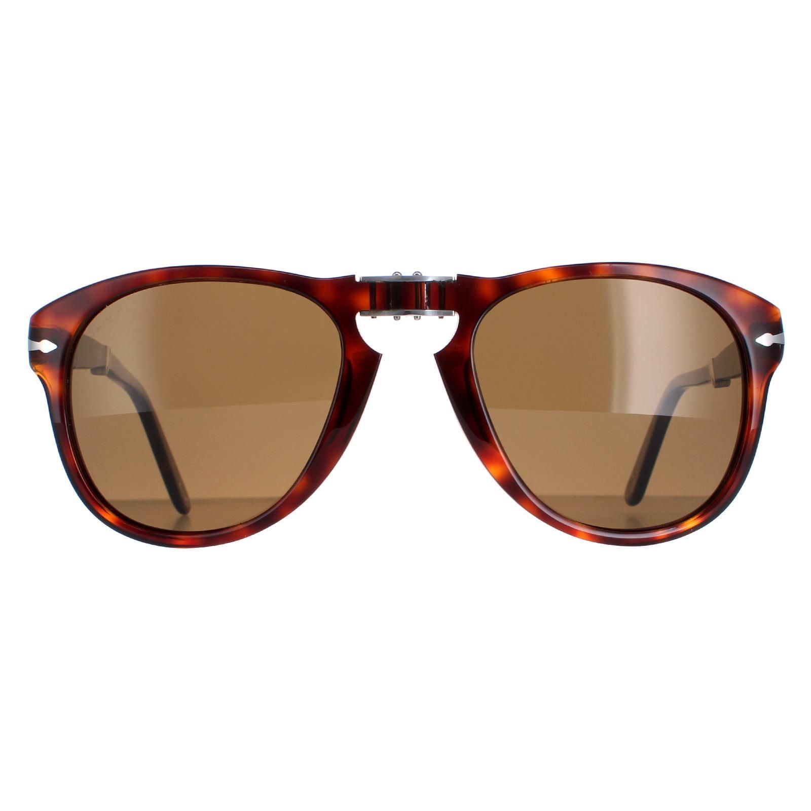 Persol Aviator Havana Brown Polarized Sunglasses image 1