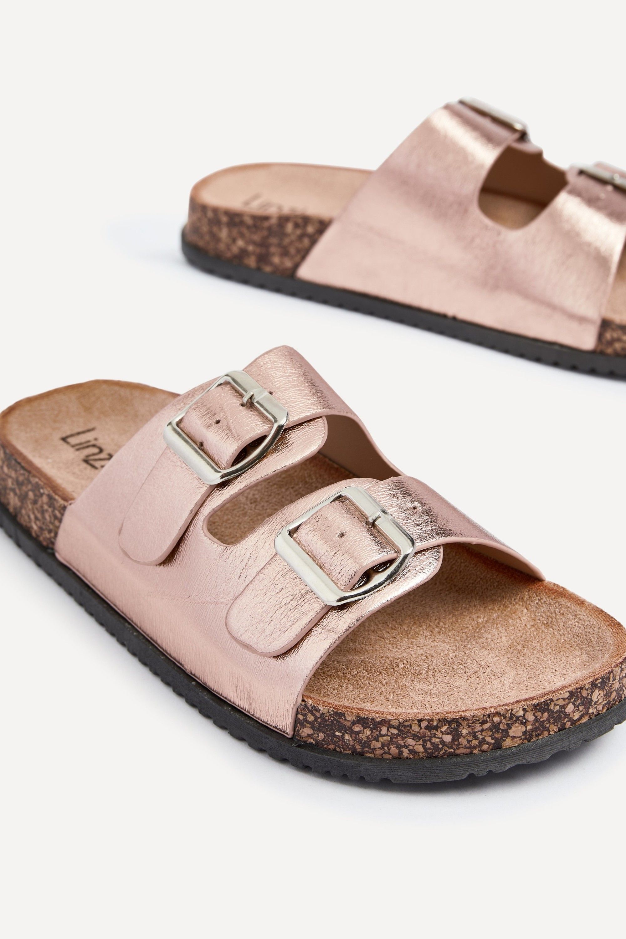 Linzi Northcote Rose Gold Double Buckle Sandals image 3
