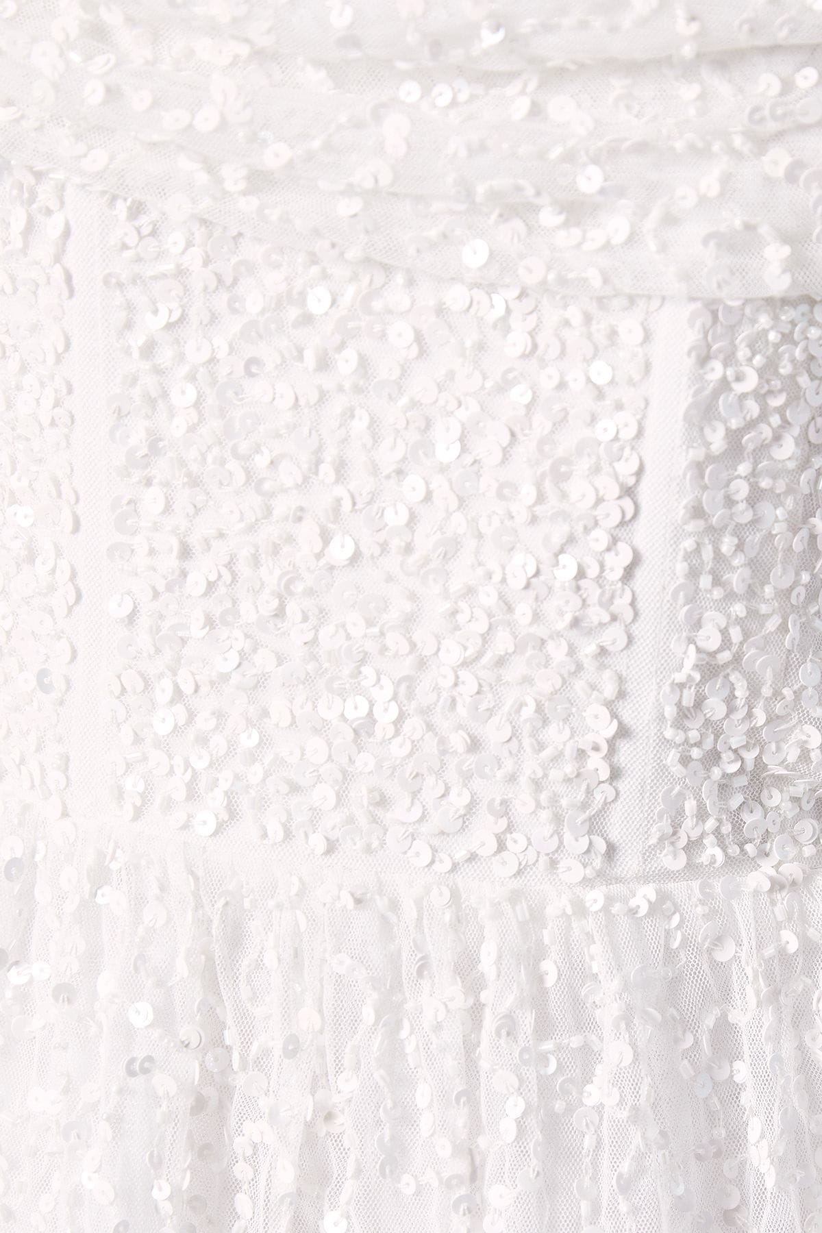 Coast Bardot Full Skirted Embellished Bridal Mini Dress Ivory image 5