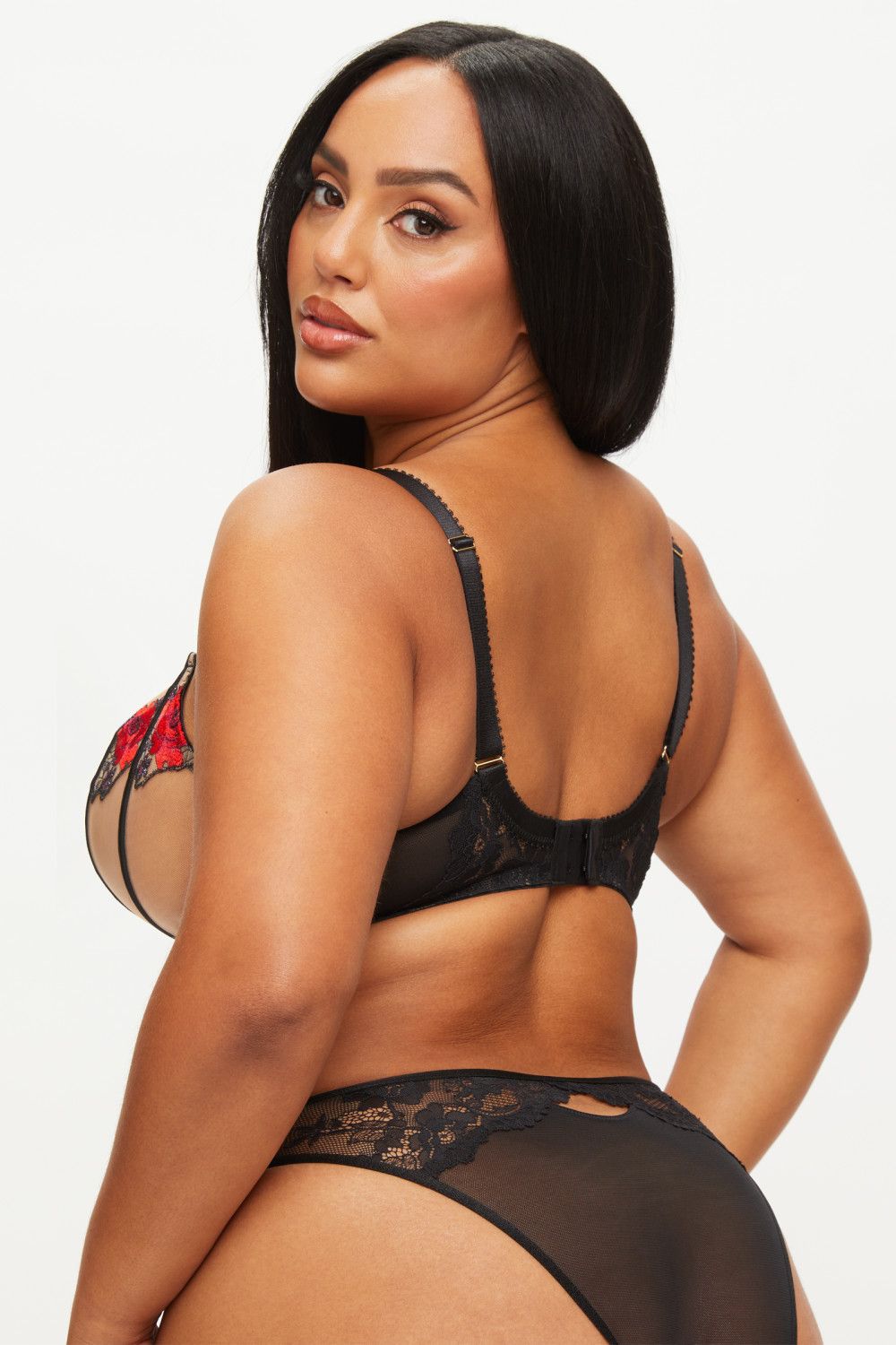 Ann Summers Caged Rose Non Padded Fuller Bust Balcony Bra image 2