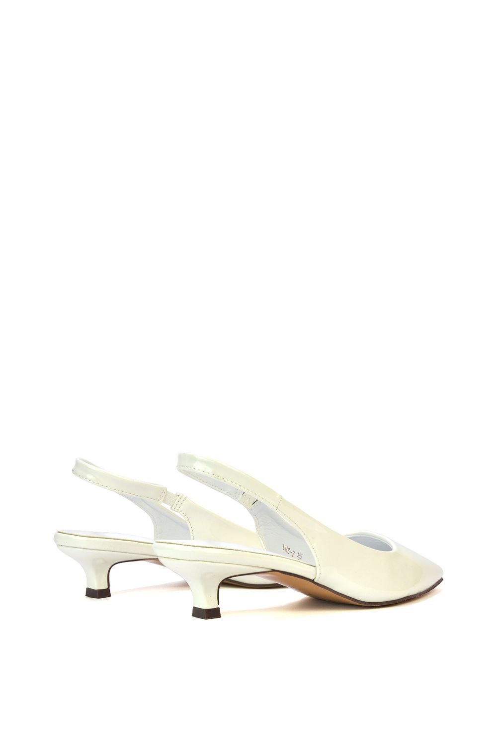 XY London 'Jenny'  Pointed Toe Low Kitten Heel Slingback Pumps image 5