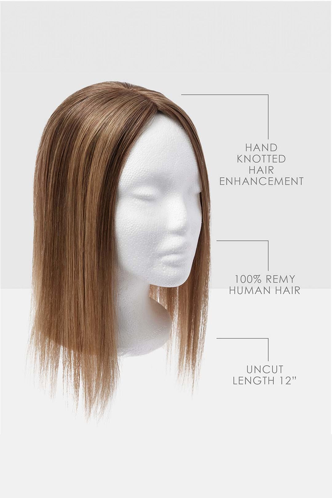 Beauty Works Beauty Works custom clip-in Fringe Topper 55g Butterscotch image 3