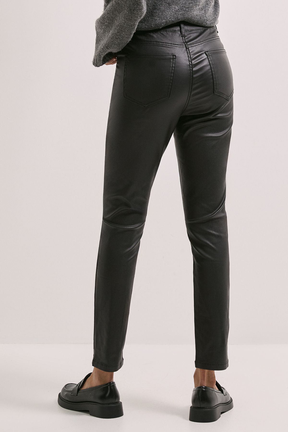 Dorothy Perkins Coated Skinny Jean Black image 3