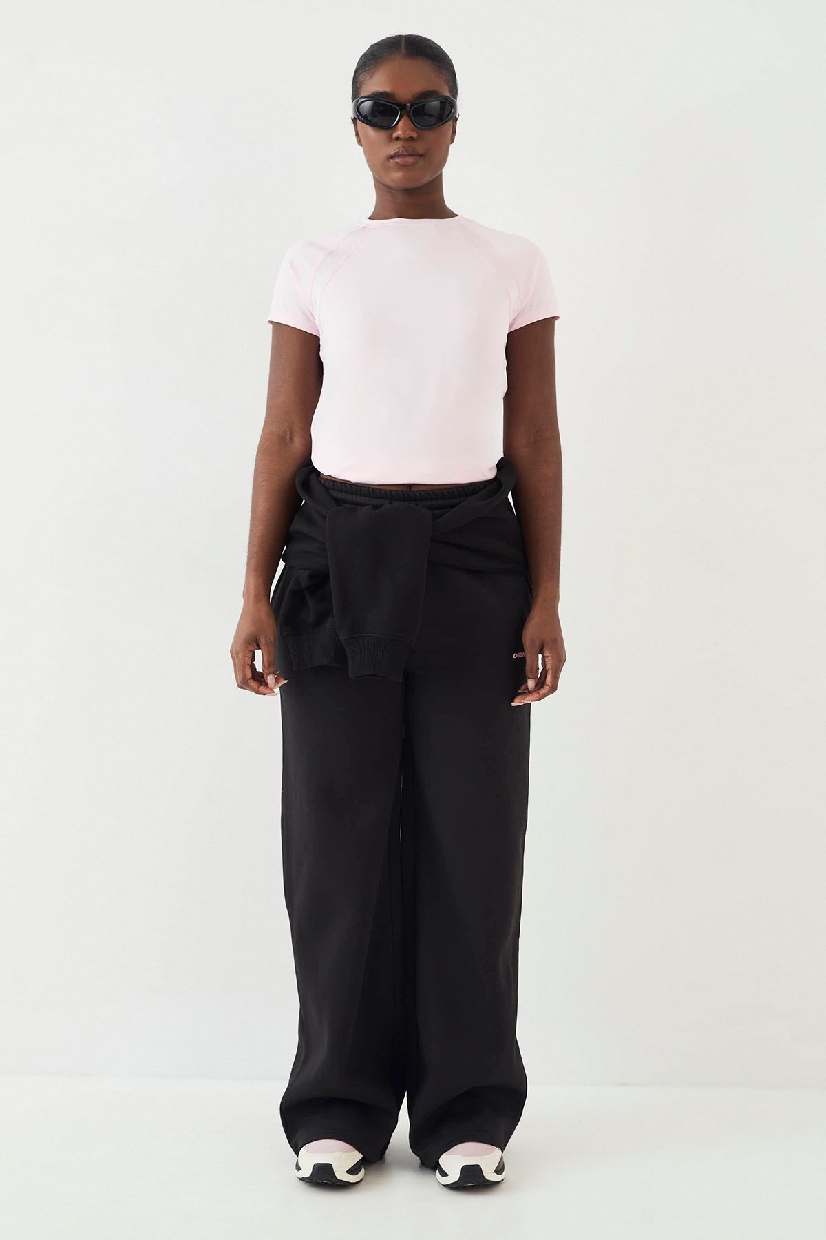 DSGN Studio DSGN Studio Loose Fit Mesh Insert Short Sleeve T-Shirt Marshmallow Pink image 5