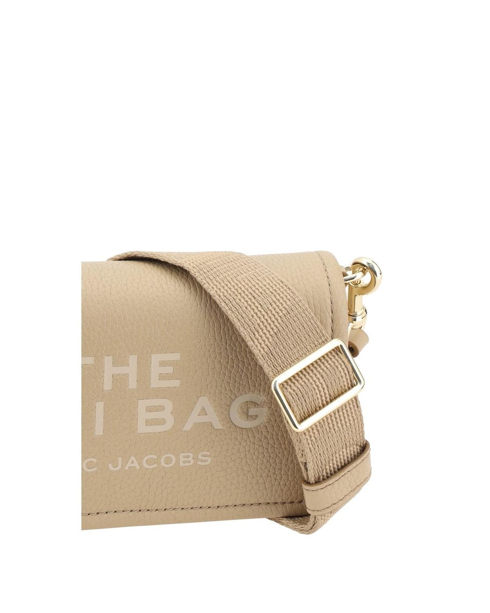 Marc Jacobs The Mini Bag Leather Crossbody Wo - Beige Clutch Bags image 4