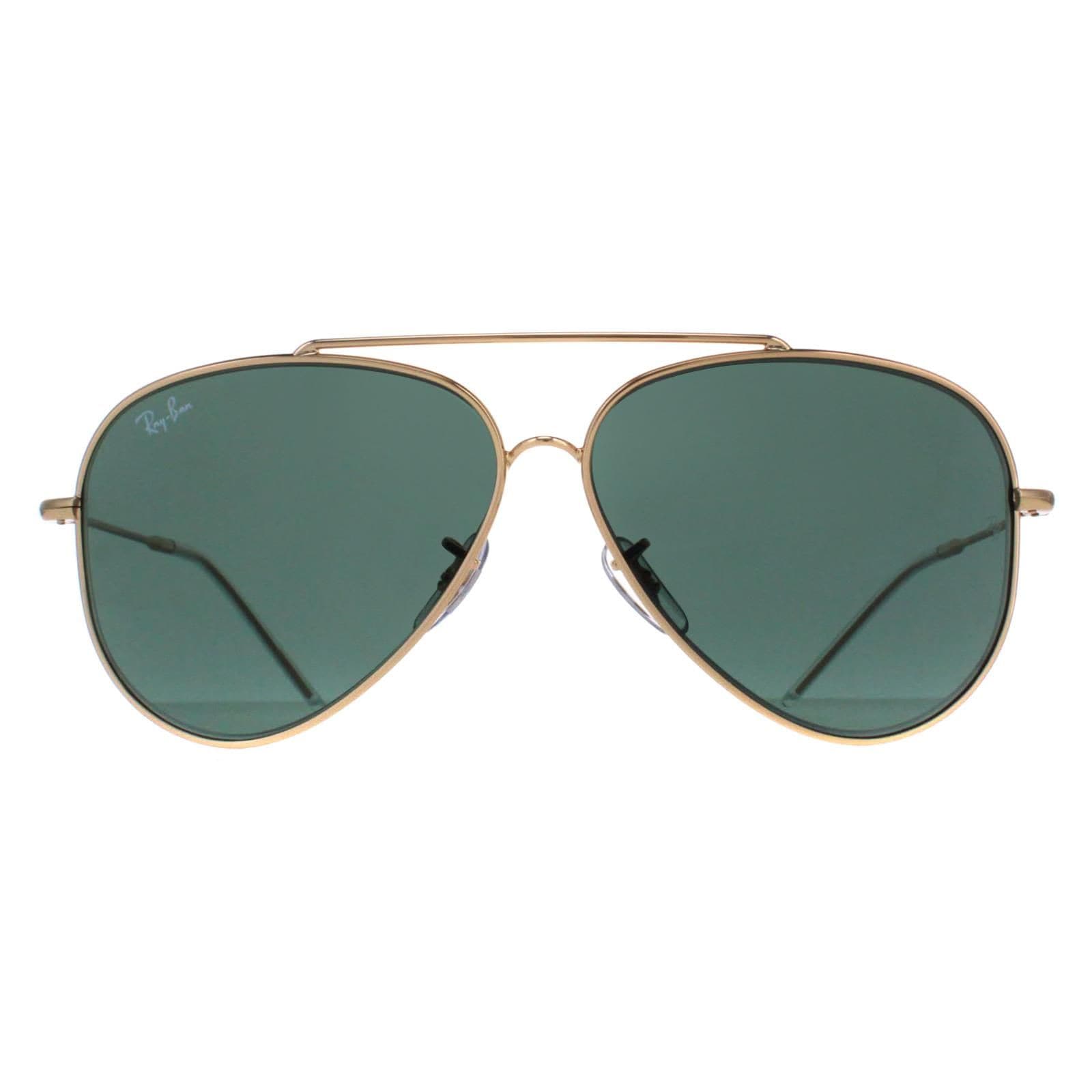 Ray-Ban Aviator Gold Green RB0101S Aviator Reverse image 1